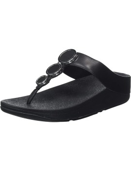 FITFLOP HALO LEATHER TOE POST SANDALS