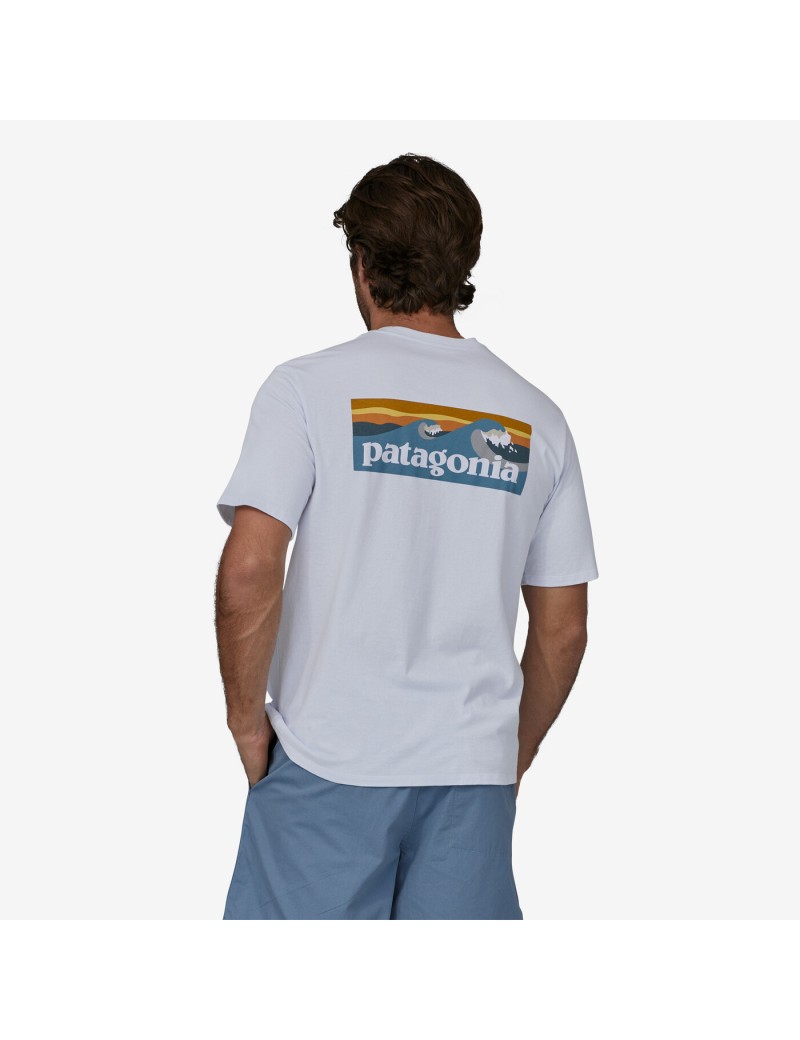 MS BOARDSHORT LOGO POCKET TEE PATAGONIA