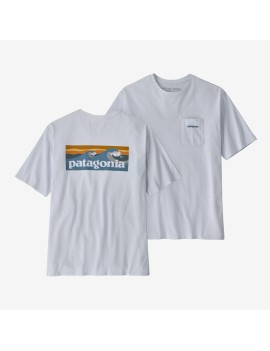 MS BOARDSHORT LOGO POCKET TEE PATAGONIA