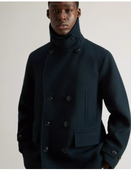 MELTON WOOL PEACOAT WOOLRICH