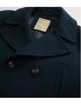 MELTON WOOL PEACOAT WOOLRICH