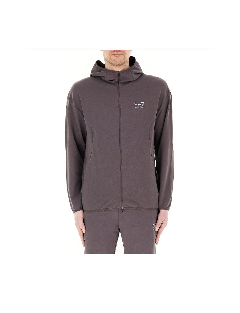 7M000127 FELPA ZIP E CAPPUCCIO ARMANI