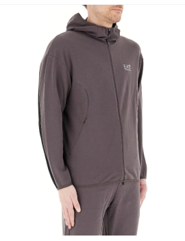 7M000127 FELPA ZIP E CAPPUCCIO ARMANI